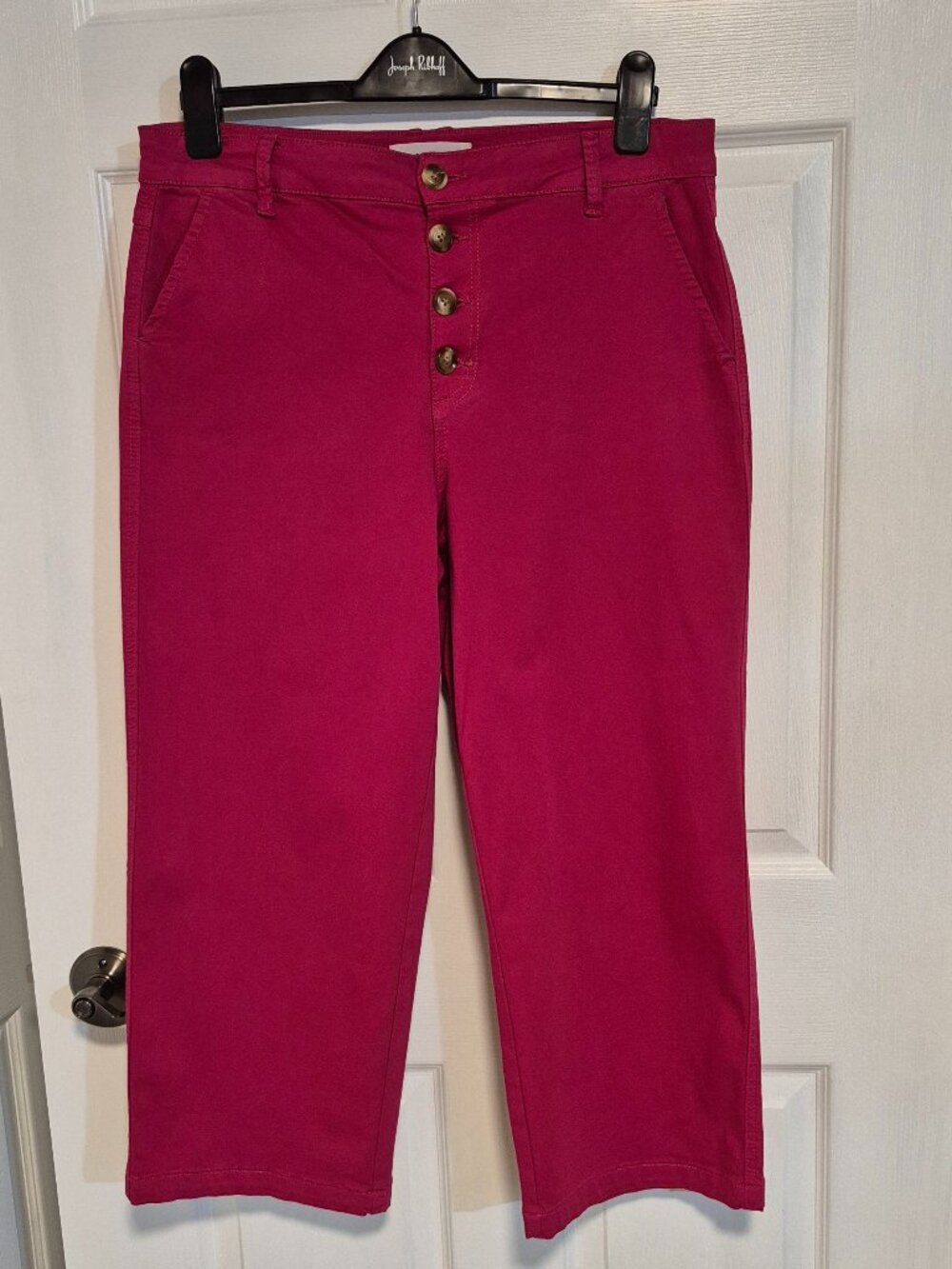 TRIBAL Wide Leg Cropped Jeans - Button fly.  Size 12